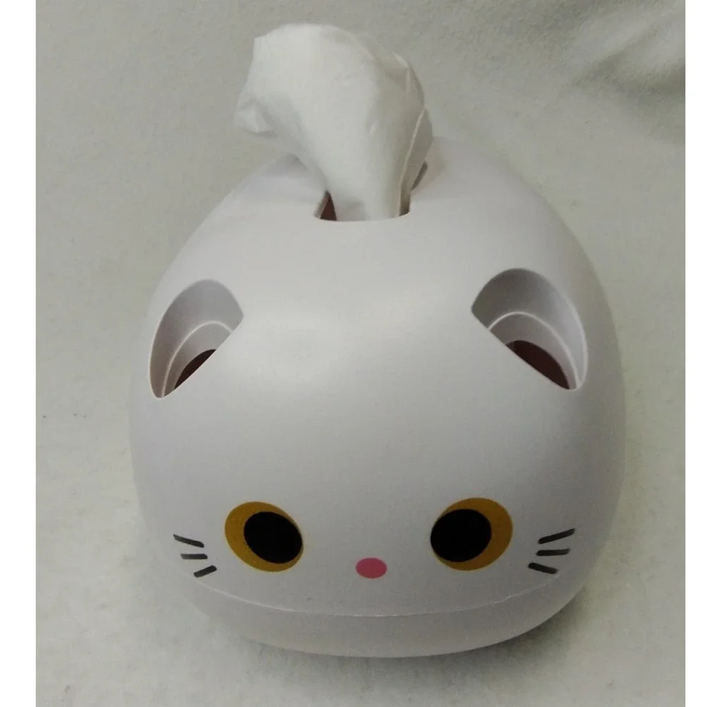 Cute Cat Napkin & Toothpick Holder White‎ Kawaii Kitchen Table Decor 7
